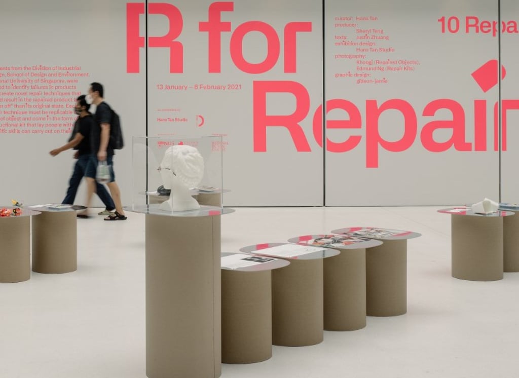 The ‘R for Repair’ designed by Hans Tan Studio, which comments on today’s consumerist culture, was one of the recipients of the Design of the Year award at last year’s President’s Design Award.