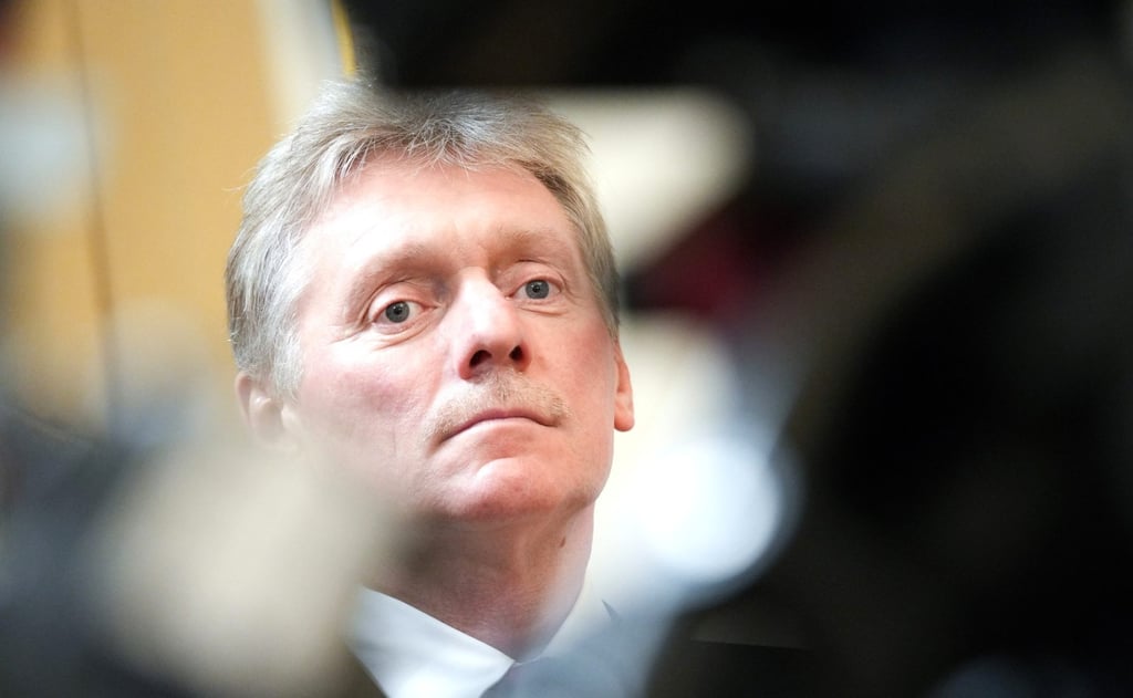 Kremlin spokesman Dmitry Peskov attends a meeting at the Konstantinovsky Palace. Peskov has been President Vladimir Putin’s press spokesman since 2000. Photo: dpa