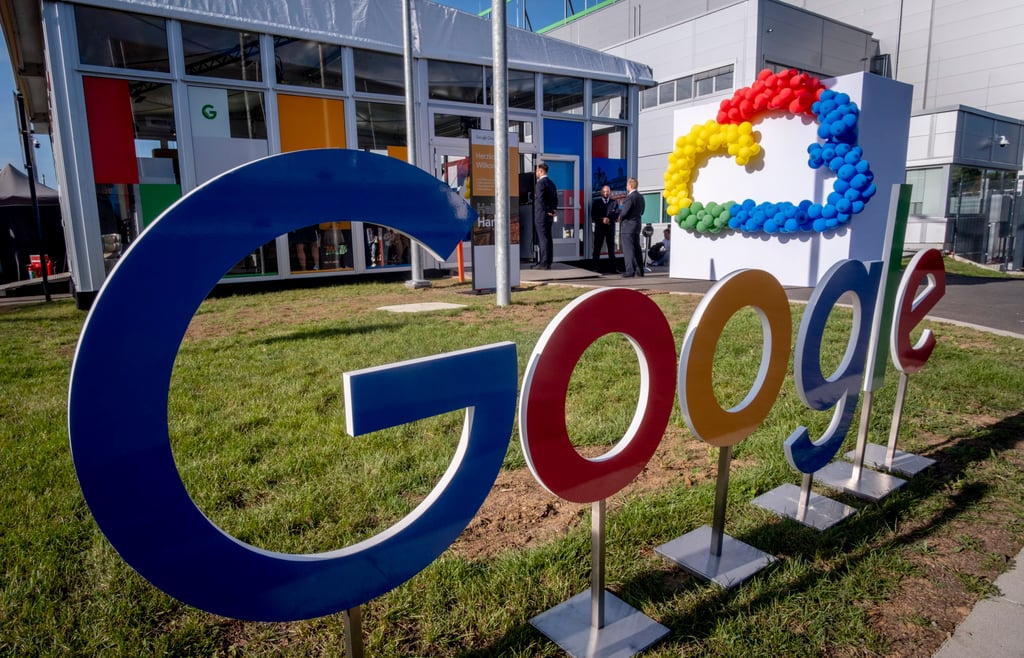 A Google data centre in Hanau near Frankfurt, Germany. Photo: AP Photo A Google data centre in Hanau near Frankfurt, Germany. Photo: AP Photo