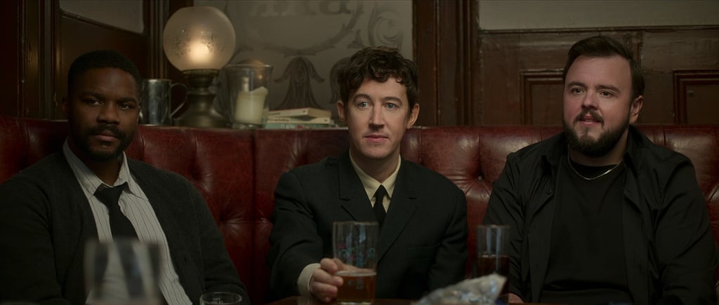 From left: Jovan Adepo as Saul Durand, Alex Sharp as Will Downing and John Bradley as Jack Rooney in a still from 3 Body Problem. Photo: courtesy of Netflix