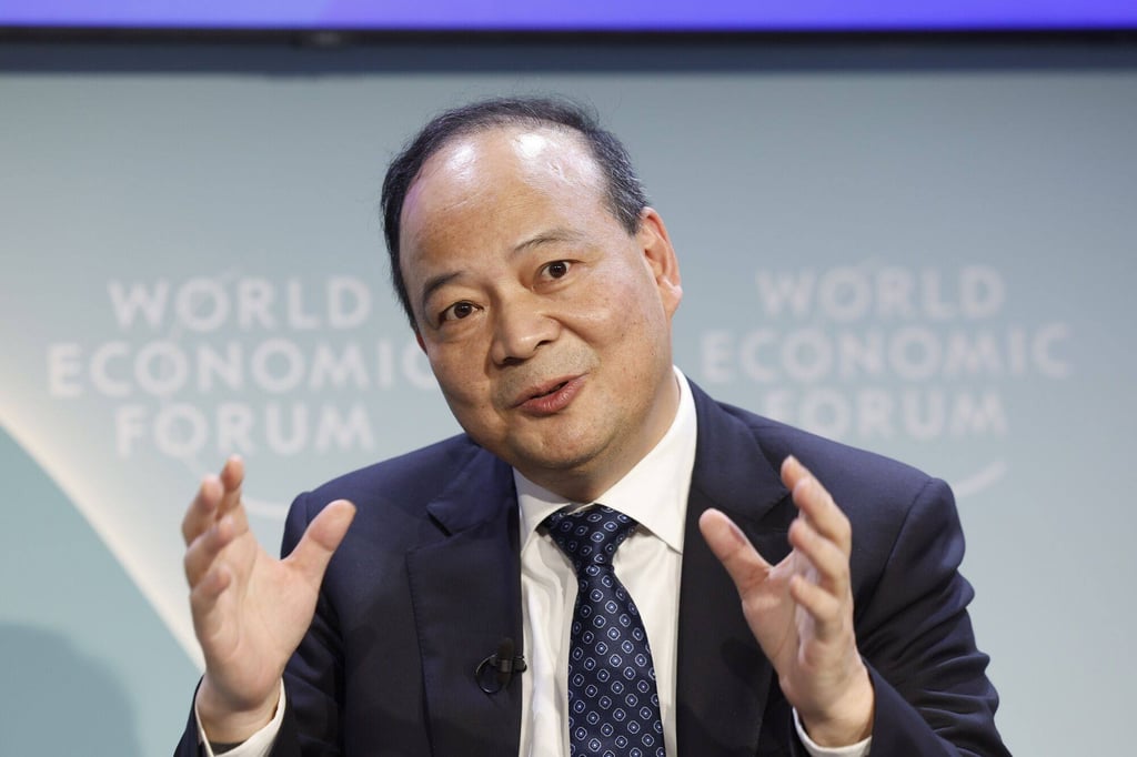 Robin Zeng, chairman of Contemporary Amperex Technology CATL, pictured speaking at the World Economic Forum in Davos, Switzerland, in January, 2024. Photo: Bloomberg