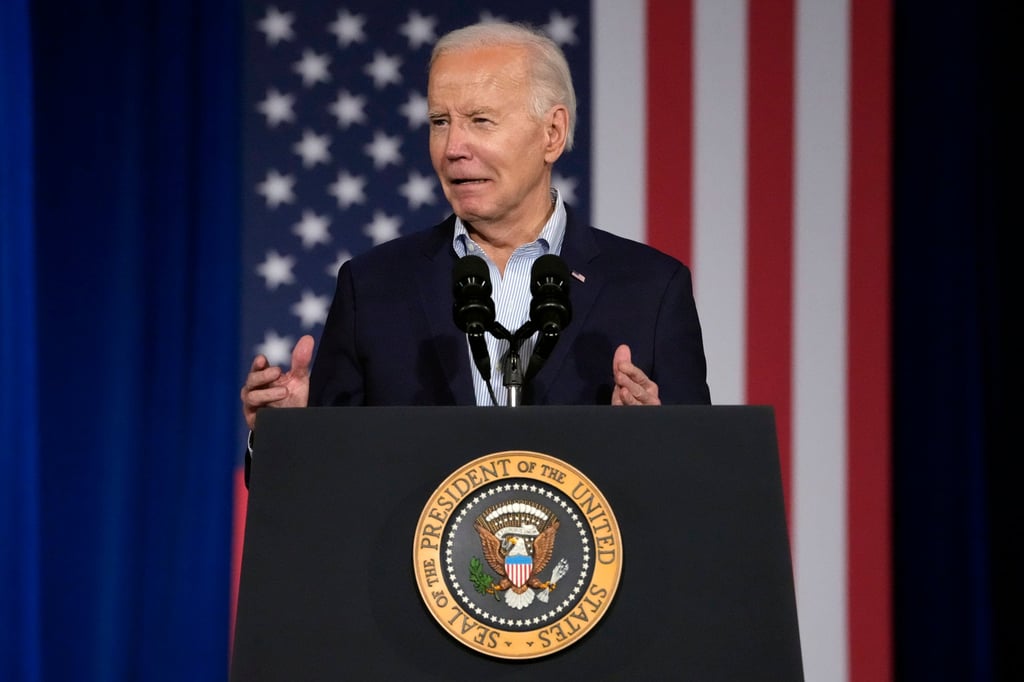 President Joe Biden has been criticised for saying he only had four rather than five granddaughters in a speech he made this March. Photo: AP President Joe Biden has been criticised for saying he only had four rather than five granddaughters in a speech he made this March. Photo: AP
