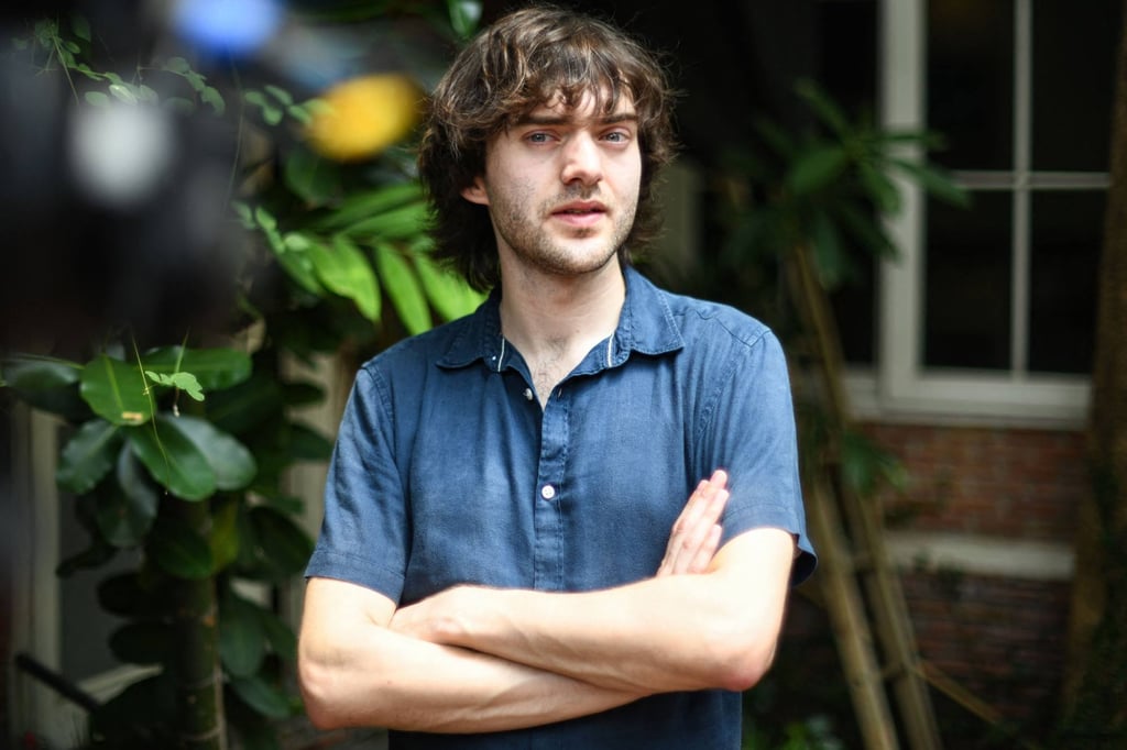 Boyan Slat, the founder and CEO of The Ocean Cleanup, pictured in Bangkok on Monday. Photo: AFP