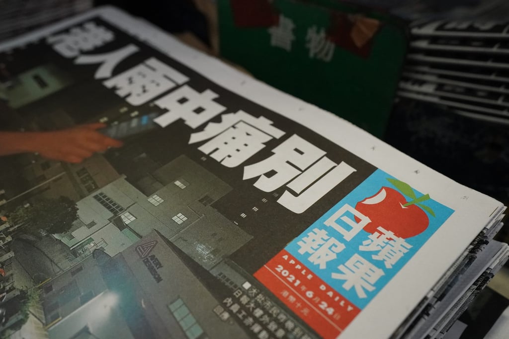 The final edition of Apple Daily. The tabloid’s founder Jimmy Lai is on trial over charges of conspiracy to print and distribute seditious publications. SCMP: Felix Wong The final edition of Apple Daily. The tabloid’s founder Jimmy Lai is on trial over charges of conspiracy to print and distribute seditious publications. SCMP: Felix Wong