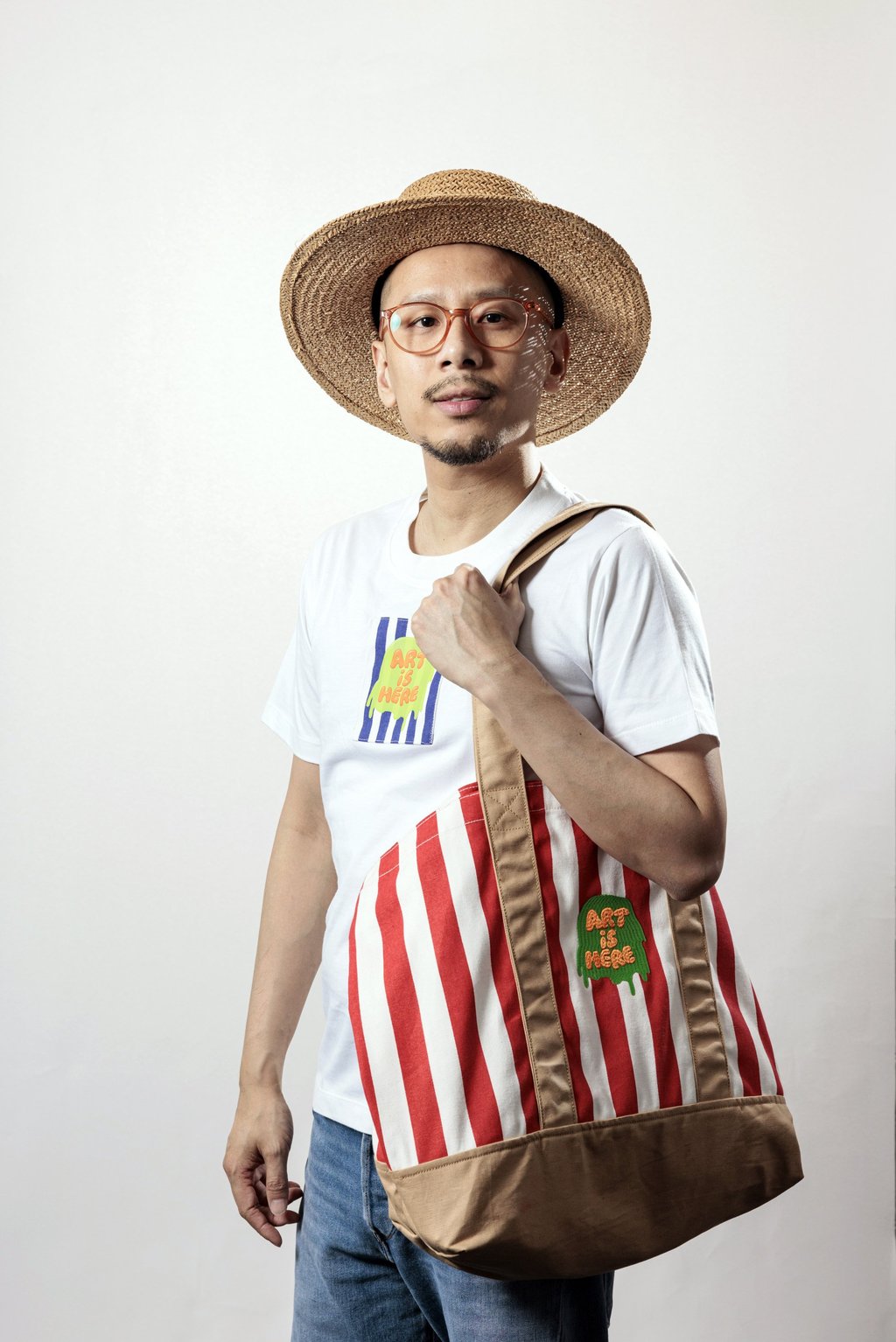 Artist Enoch Cheng, Art Central 2024’s curatorial director, whose Art-is-Here is being performed at the fair. Photo: Handout