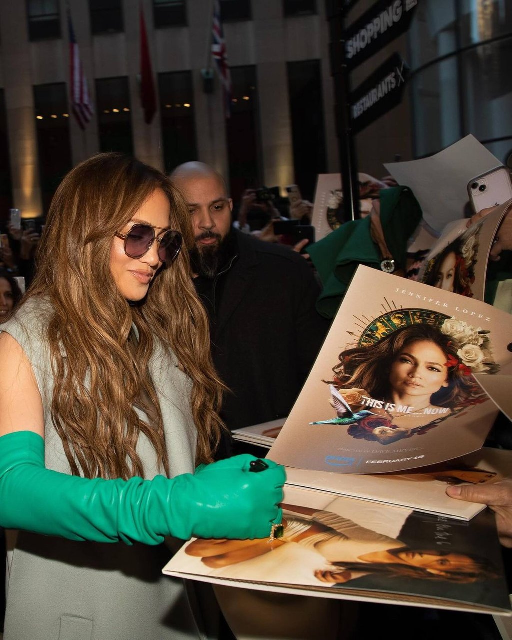 J.Lo signs posters for her new album This Is Me … Now, plus other items fans brought along to a publicity event in the US, in February 2024. Photo: @jlo/Instagram J.Lo signs posters for her new album This Is Me … Now, plus other items fans brought along to a publicity event in the US, in February 2024. Photo: @jlo/Instagram