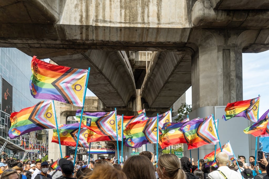 People march at a pride parade in Bangkok on June 4, 2023. Photo: Shutterstock