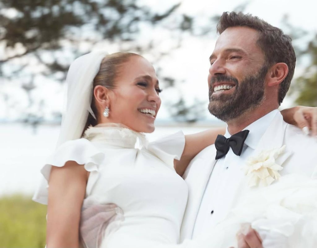 in August 2023, Jennifer Lopez posted this happy memory of her and her husband Ben Affleck tying the knot. Photo: @jlo/Instagram in August 2023, Jennifer Lopez posted this happy memory of her and her husband Ben Affleck tying the knot. Photo: @jlo/Instagram