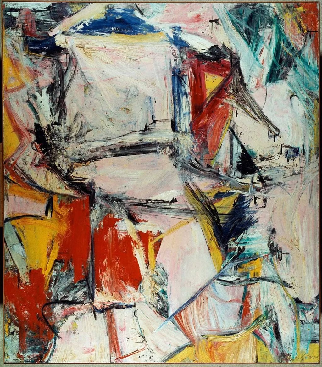 Interchange, an abstract expressionist painting by Willem de Kooning from 1955. Photo: @abstractted/Instagram Interchange, an abstract expressionist painting by Willem de Kooning from 1955. Photo: @abstractted/Instagram