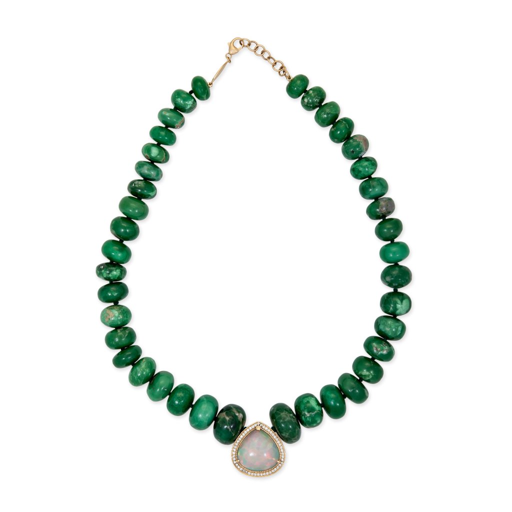 Jacquie Aiche beaded opal necklace