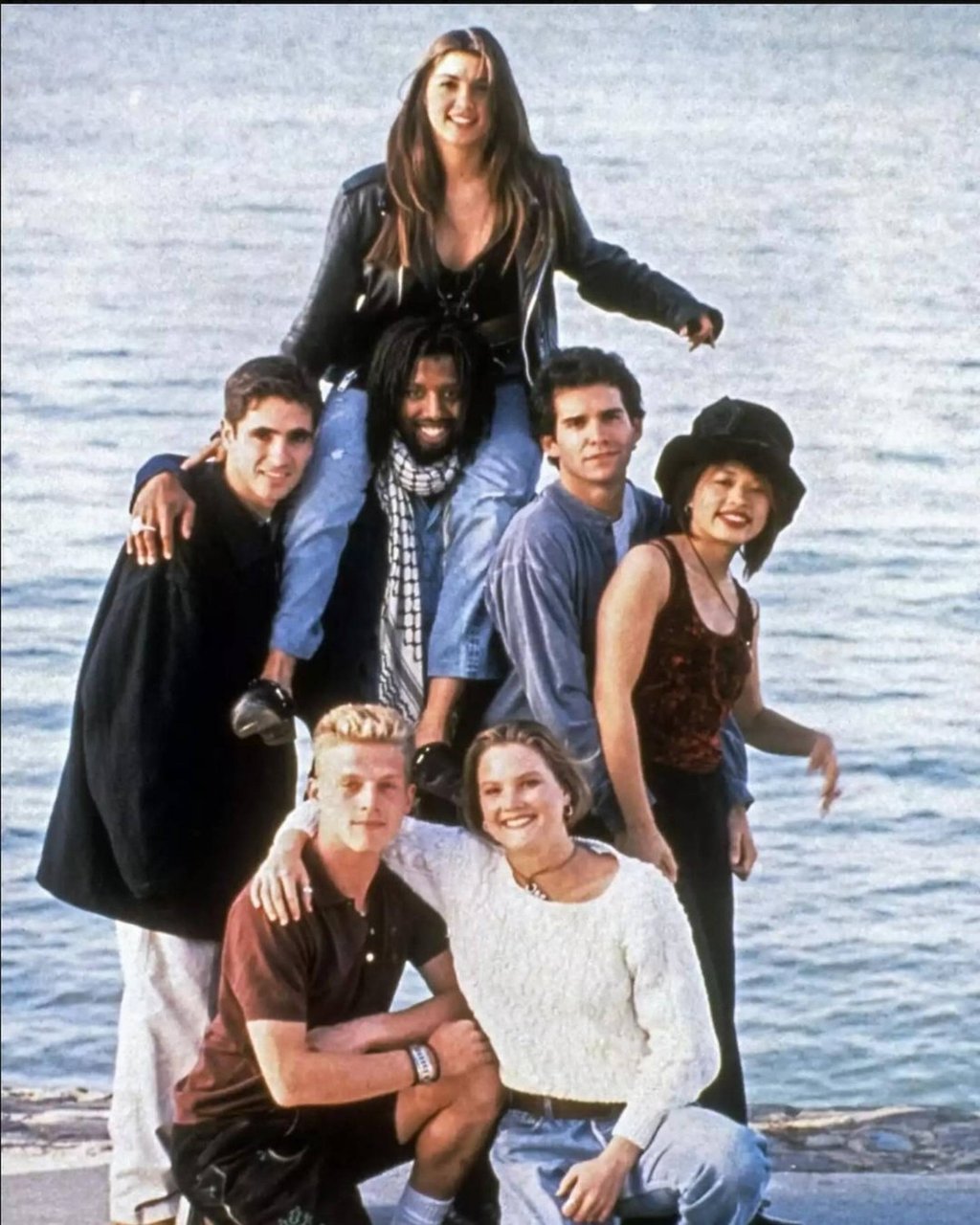 Rachel Campos-Duffy (top) with the cast of MTV’s The Real World: San Francisco, who became her roommates. Photo: @rcamposduffy/Instagram Rachel Campos-Duffy (top) with the cast of MTV’s The Real World: San Francisco, who became her roommates. Photo: @rcamposduffy/Instagram