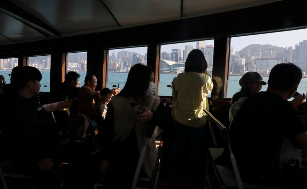 Passengers ride the Star Ferry from Tsim Sha Tsui to Central, Hong Kong. Photo: Yik Yeung-man Passengers ride the Star Ferry from Tsim Sha Tsui to Central, Hong Kong. Photo: Yik Yeung-man