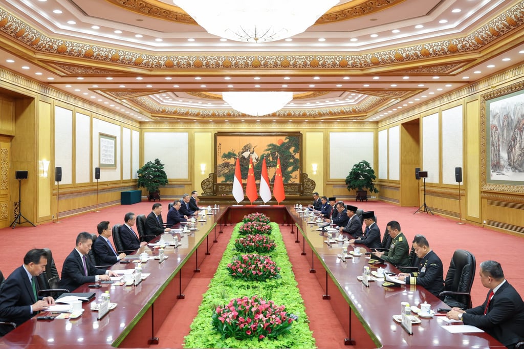 The two sides hold talks at the Great Hall of the People. Photo: Xinhua