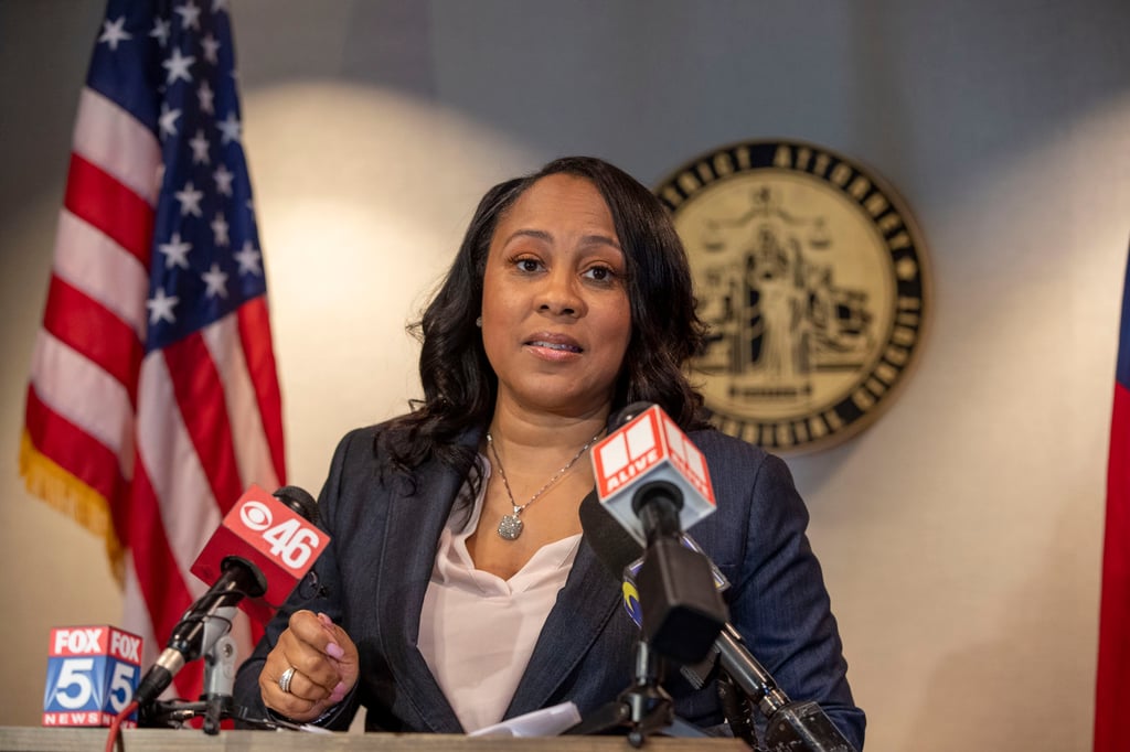 Fulton County, Georgia, District Attorney Fani Willis, pictured in September 2021. Photo: Atlanta Journal-Constitution via AP Fulton County, Georgia, District Attorney Fani Willis, pictured in September 2021. Photo: Atlanta Journal-Constitution via AP