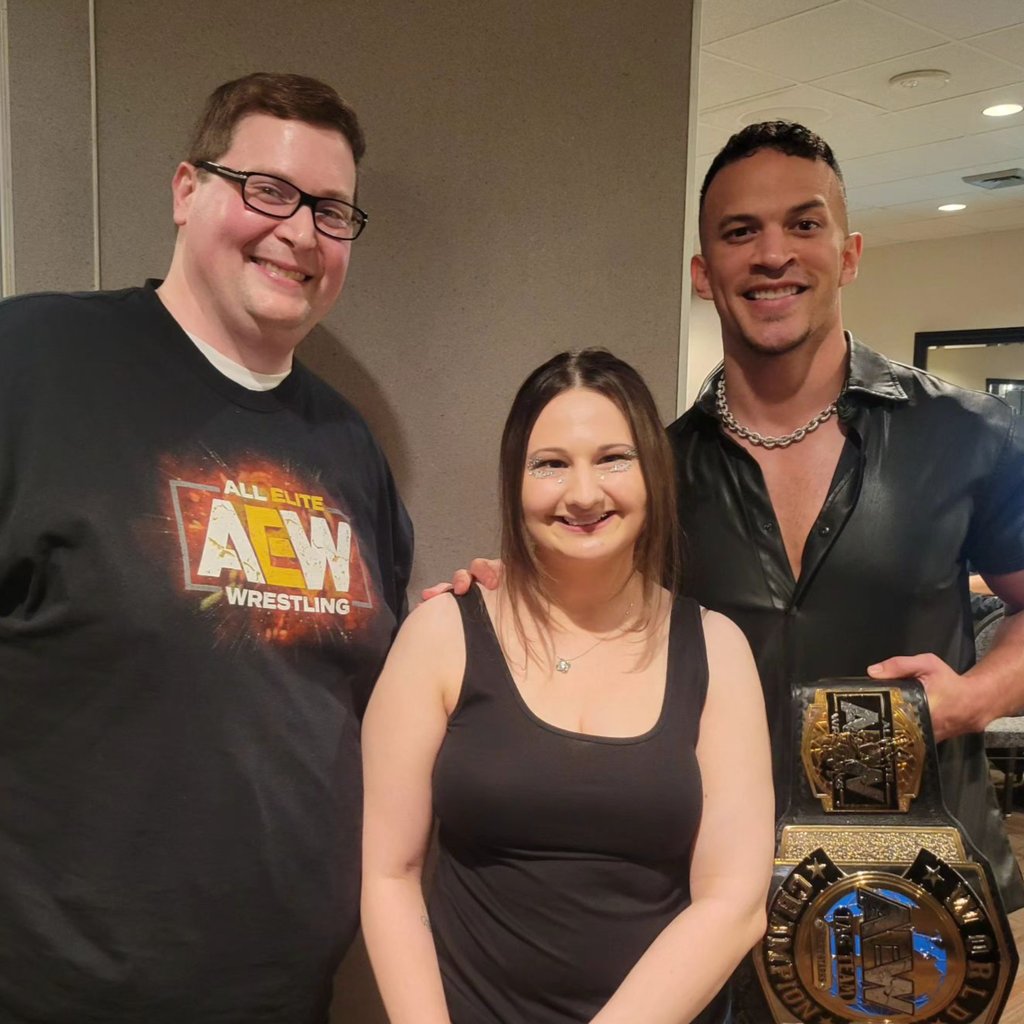 Ryan Anderson and Gypsy Rose Blanchard with wrestler Ricky Starks. Photo: @ryan_s_anderson_/Instagram
