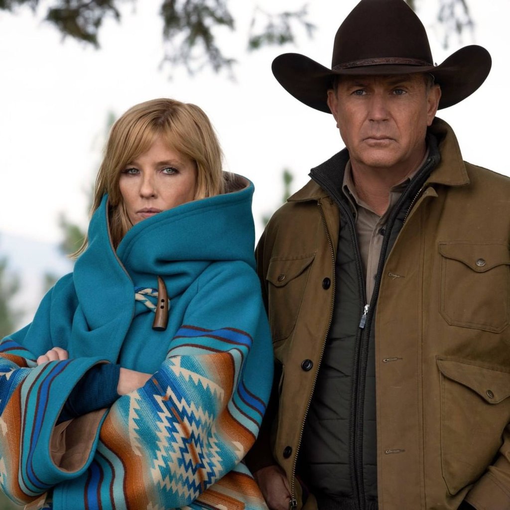 Kelly Reilly as Beth Dutton and Kevin Costner as John Dutton in Yellowstone. Photo: Handout Kelly Reilly as Beth Dutton and Kevin Costner as John Dutton in Yellowstone. Photo: Handout