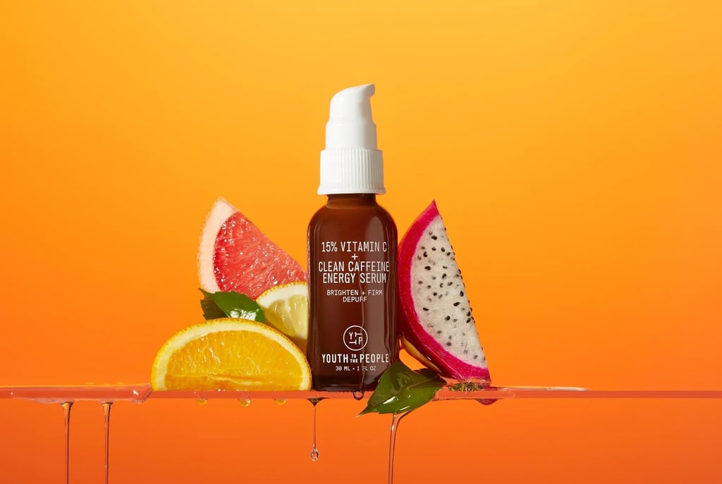 Youth to the People’s 15% Vitamin C + Clean Caffeine Energy serum is designed to improve skin tone. Photo: Handout