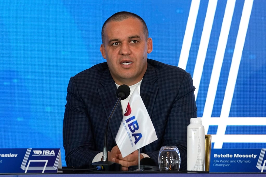 IBA president Umar Kremlev at a press conference in Paris last November. Photo: AP IBA president Umar Kremlev at a press conference in Paris last November. Photo: AP