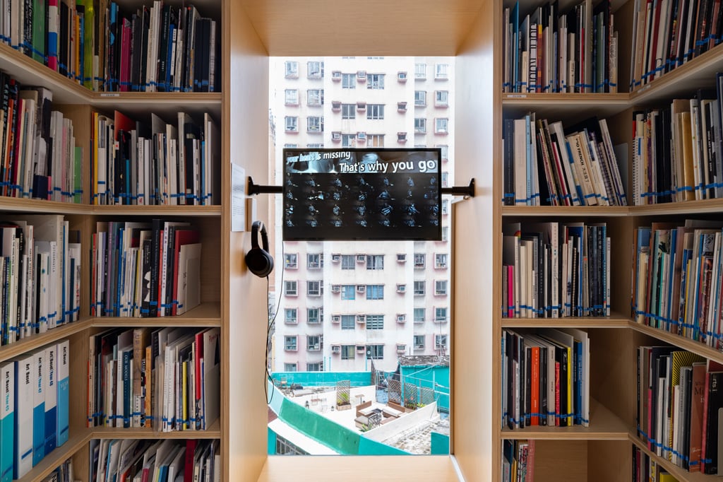 Ocean Leung, That’s Why You Go Away (28 Anniversaries), performance video (2024), from “Another Day in Hong Kong” at Asia Art Archive. Photo: Kwan Sheung Chi. Ocean Leung, That’s Why You Go Away (28 Anniversaries), performance video (2024), from “Another Day in Hong Kong” at Asia Art Archive. Photo: Kwan Sheung Chi.