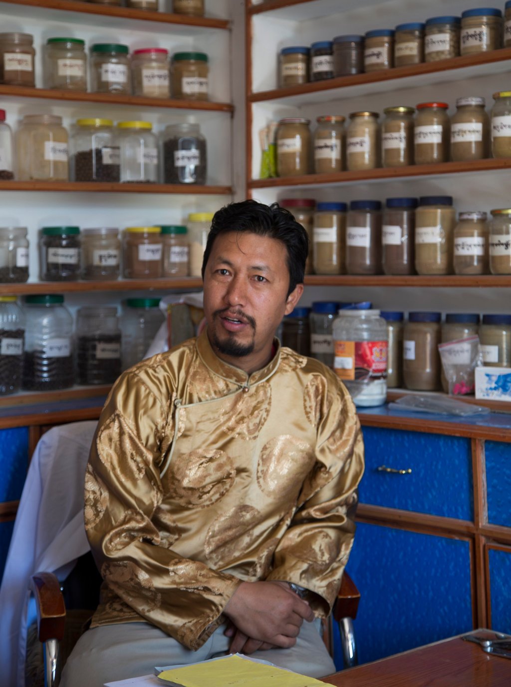Amchi Tsewang Gyurme Gurung in his clinic. He has been practising the Sowa Rigpa system of medicine since his childhood. Photo Alok Thapa Amchi Tsewang Gyurme Gurung in his clinic. He has been practising the Sowa Rigpa system of medicine since his childhood. Photo Alok Thapa