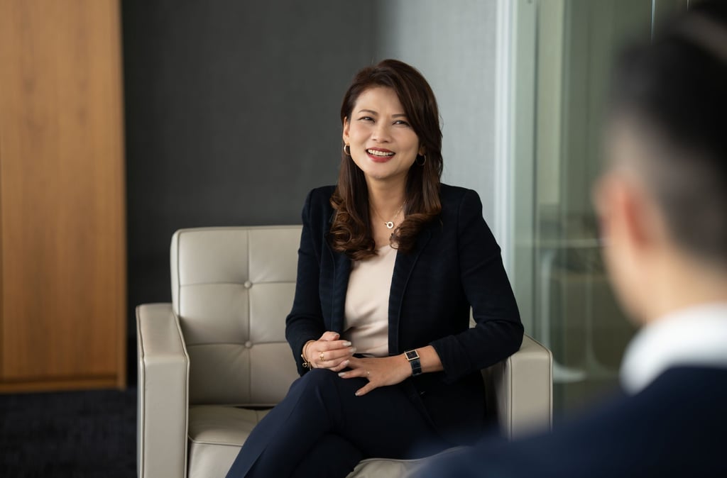 Kansas Chan, managing director and head of wealth management, North Asia, Deutsche Bank Private Bank, says teamwork and a positive working environment benefit both staff and clients. Kansas Chan, managing director and head of wealth management, North Asia, Deutsche Bank Private Bank, says teamwork and a positive working environment benefit both staff and clients.