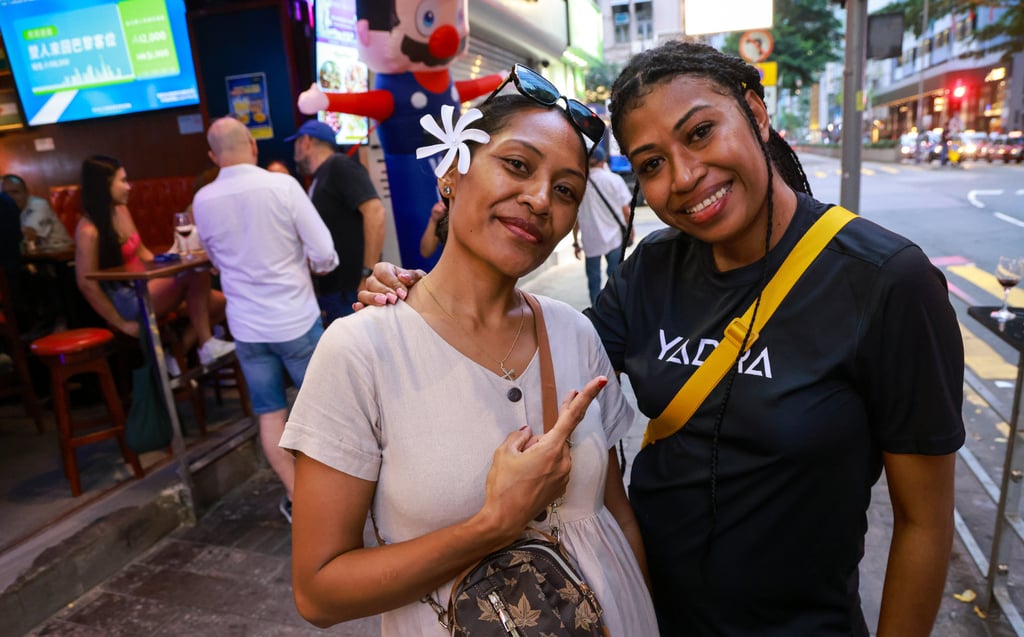 First-time visitors Mere Samoave (left) and Asena Weleilakeba are excited to be in Hong Kong. Photo: May Tse First-time visitors Mere Samoave (left) and Asena Weleilakeba are excited to be in Hong Kong. Photo: May Tse