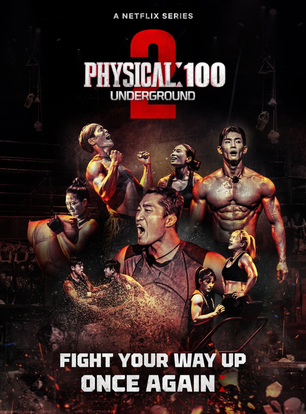 A promotional poster for Physical 100 Season 2. Photo: Netflix A promotional poster for Physical 100 Season 2. Photo: Netflix