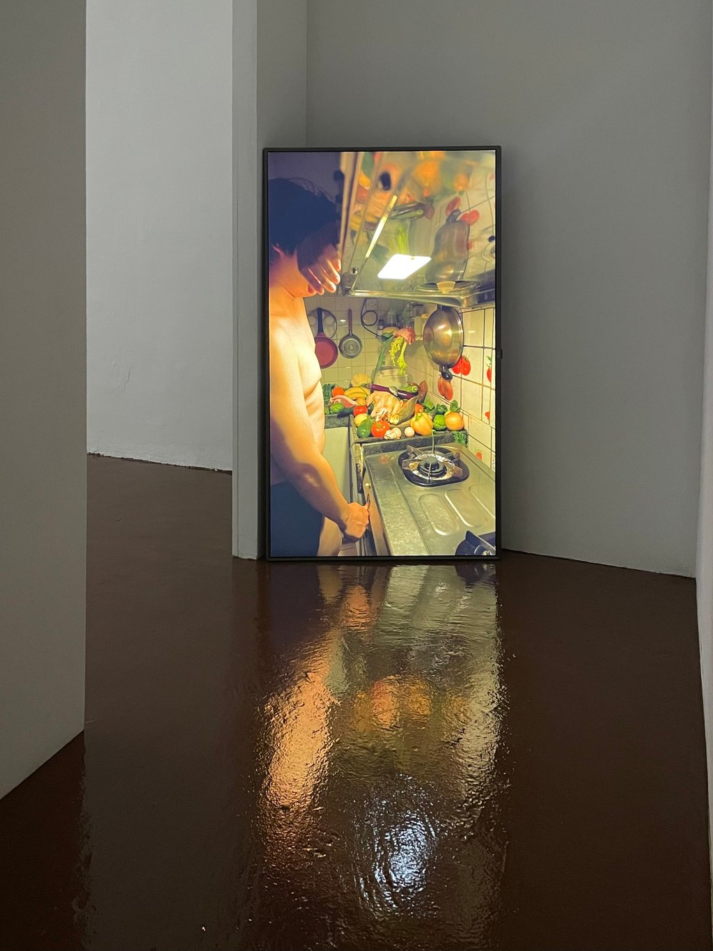 Part of emerging Hong Kong artists Sami Yip’s exhibition “Sunrise. Shift Your Weight” at Hidden Space in Kwai Hing. Photo: courtesy of Hidden Space