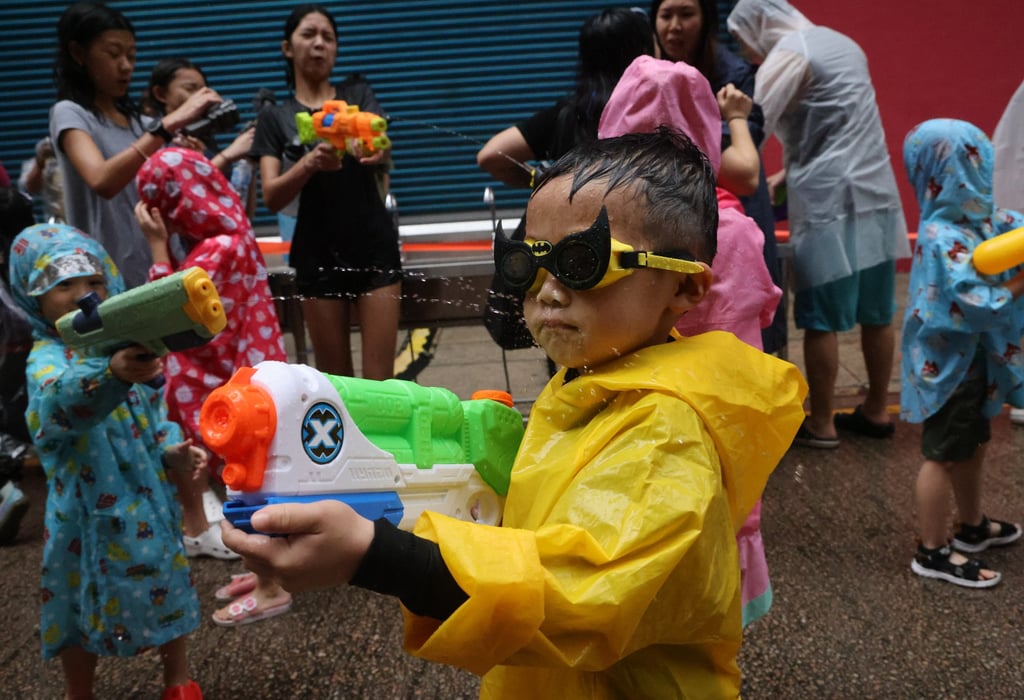 Songkran falls on April 13 but some in Hong Kong are getting into the action early. Dickson Lee Songkran falls on April 13 but some in Hong Kong are getting into the action early. Dickson Lee