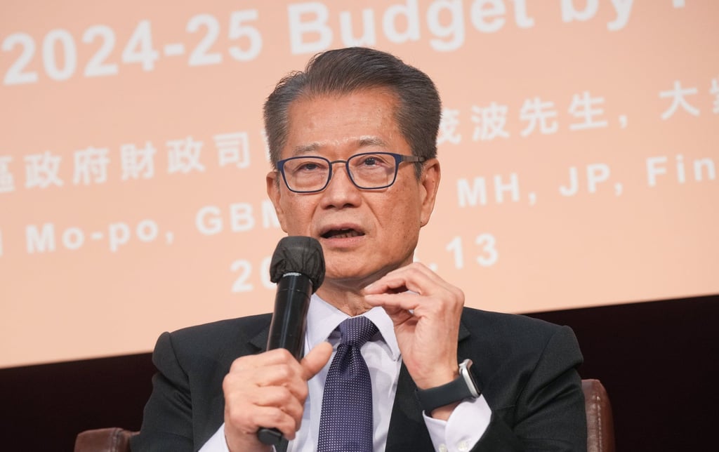 Hong Kong can play a pivotal role in facilitating IP trading within the bay area, finance chief Paul Chan says. Photo: Elson Li