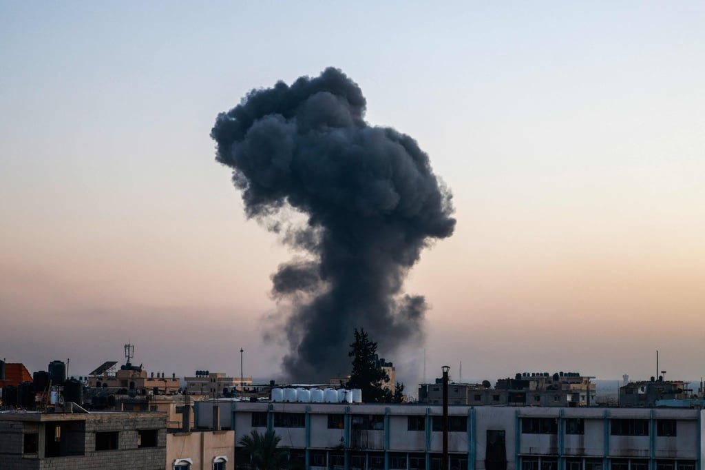 An Israeli strike in Rafah, southern Gaza Strip. Photo: AFP An Israeli strike in Rafah, southern Gaza Strip. Photo: AFP