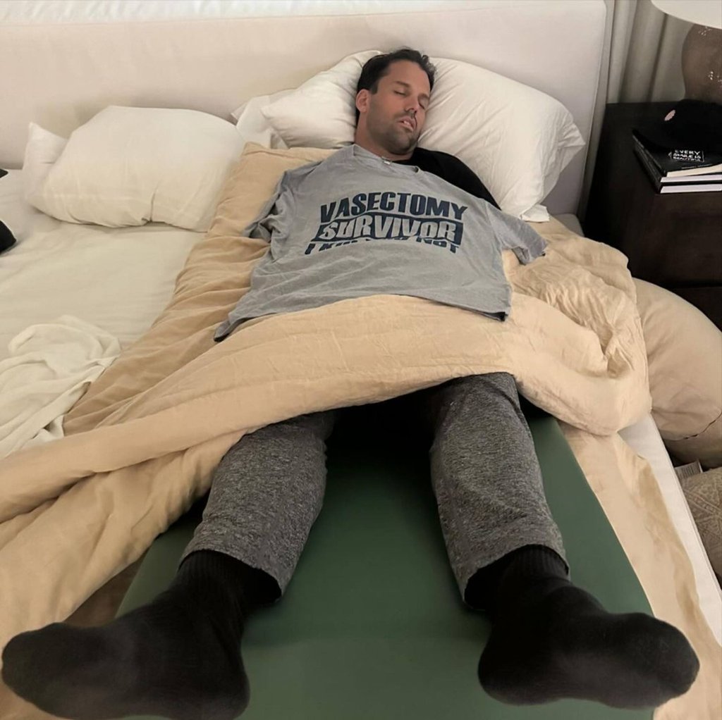 Eric Decker’s social-media post following his vasectomy procedure. Photo: @ericdecker/Instagram