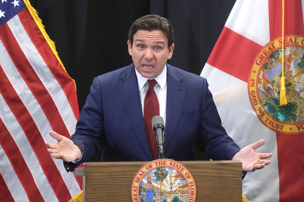Florida Governor Ron DeSantis. File photo: AP Florida Governor Ron DeSantis. File photo: AP