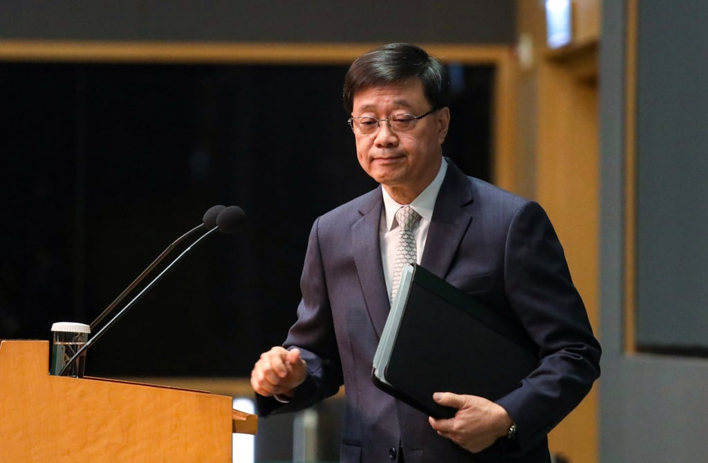 John Lee says authorities will consider factors such as the trial participation rate and the provision of supporting facilities before deciding on the scheme’s execution. Photo: Xiaomei Chen