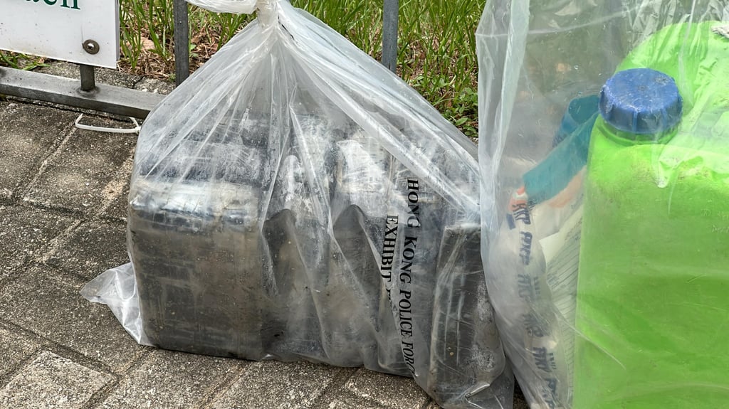 Eight packages were found inside the container. Photo: Handout