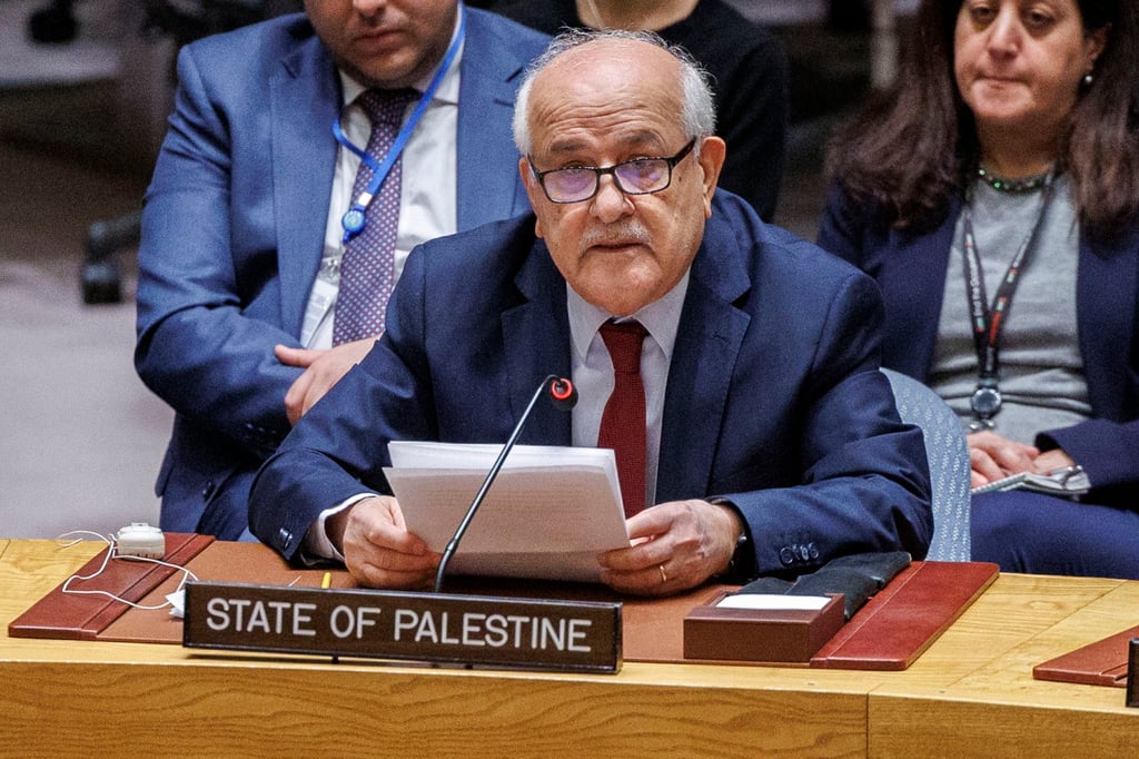 Palestinian UN ambassador Riyad Mansour. Photo: EPA-EFE