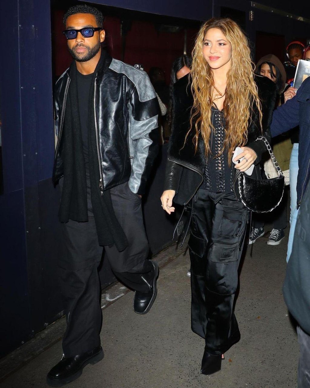 Shakira with actor Lucien Laviscount in New York City, in March. Photo: @ShakiraMedia/X