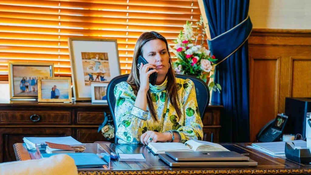Could Sarah Huckabee Sanders become the next vice-president of the United States? Photo: @sarahhuckabeesanders/Instagram