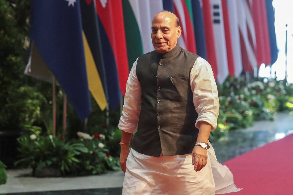 India’s Defence Minister Rajnath Singh has said his country will kill anyone who disturbed the peace in India and fled to Pakistan. Photo: Pool via Reuters