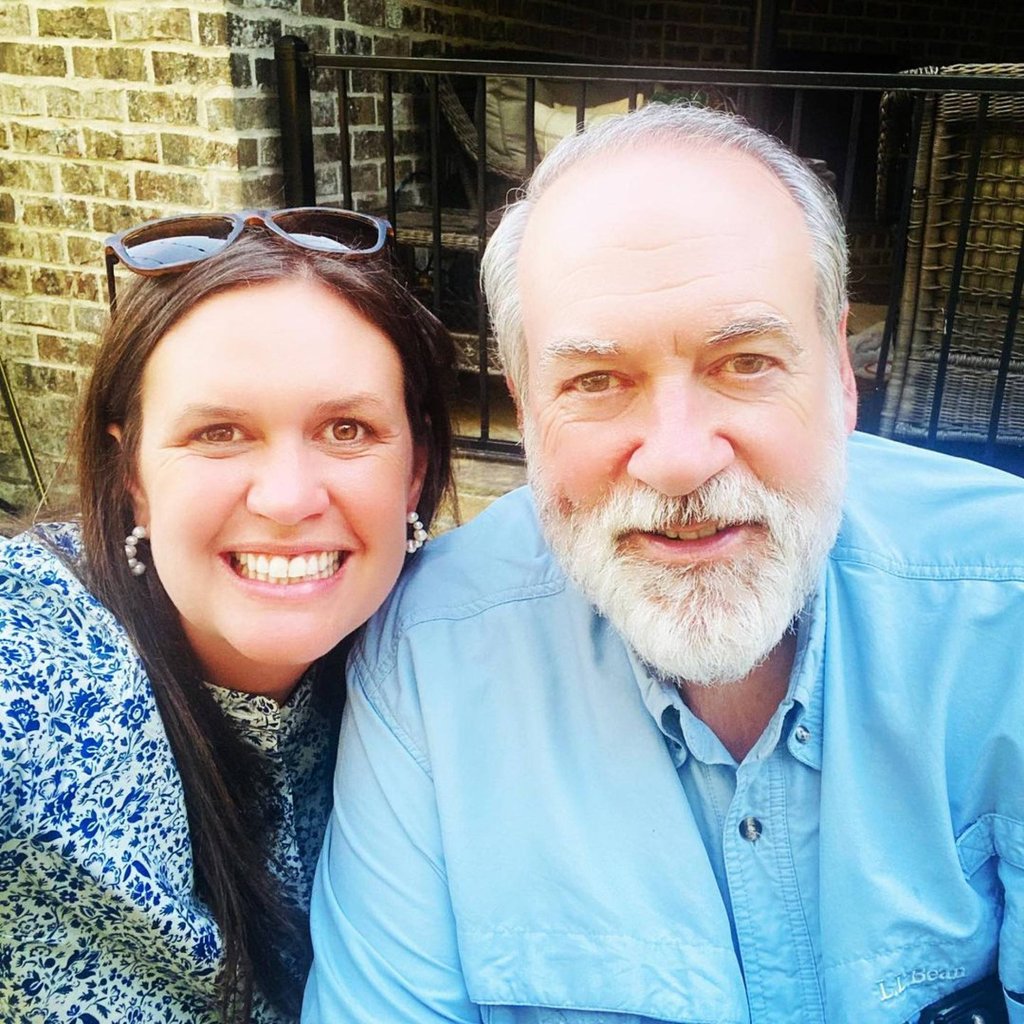 “Happy birthday to the best dad who sets the bar and always keeps us laughing,” Sarah Huckabee Sanders wrote on social media for her dad Mike Huckabee’s birthday. Photo: @sarahhuckabeesanders/Instagram