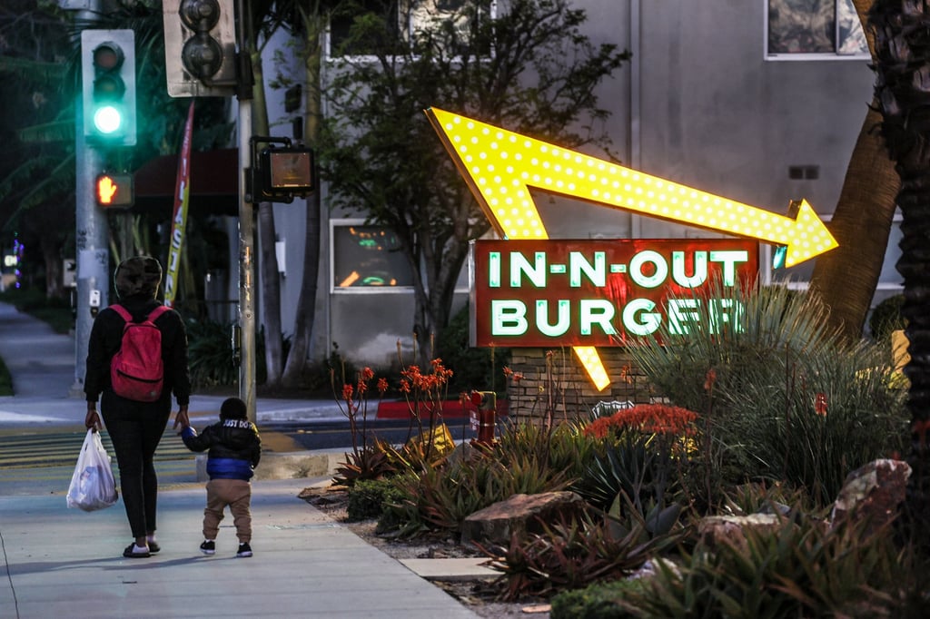 An outlet of In-N-Out Burger chain in the US. Photo: Getty Images An outlet of In-N-Out Burger chain in the US. Photo: Getty Images