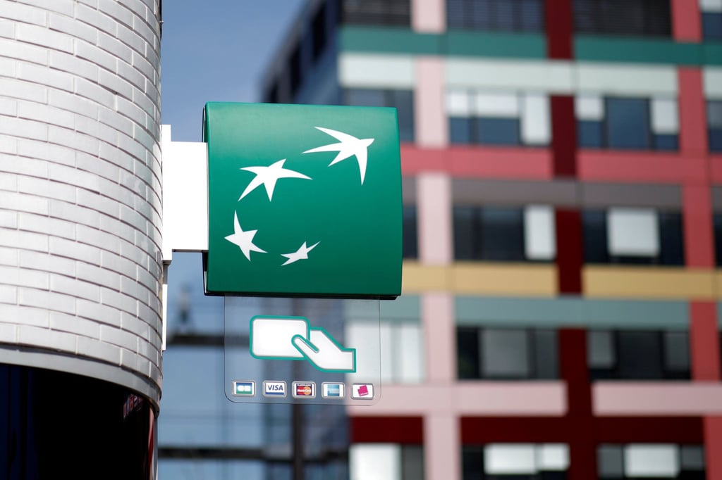 A BNP Paribas logo is seen at a bank in Paris in 2018. Photo: Reuters