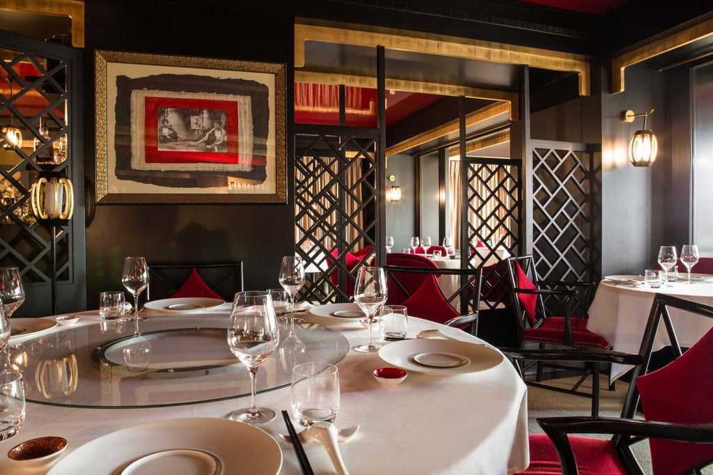 The interior of Le Tsé Fung, at La Réserve Geneva, in Switzerland. Photo: Le Tse Fung The interior of Le Tsé Fung, at La Réserve Geneva, in Switzerland. Photo: Le Tse Fung
