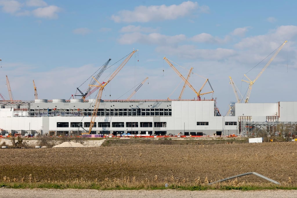 A general view of Samsung Electronics’ semiconductor plant under construction in Taylor, Texas, on January 2, 2024. Photo: EPA-EFE A general view of Samsung Electronics’ semiconductor plant under construction in Taylor, Texas, on January 2, 2024. Photo: EPA-EFE