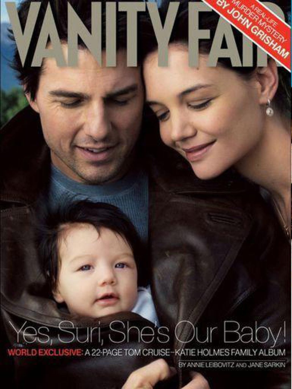 Suri Cruise became one of the most famous babies in the world when she was born to Tom Cruise and Katie Holmes in 2006. Photo: Vanity Fair