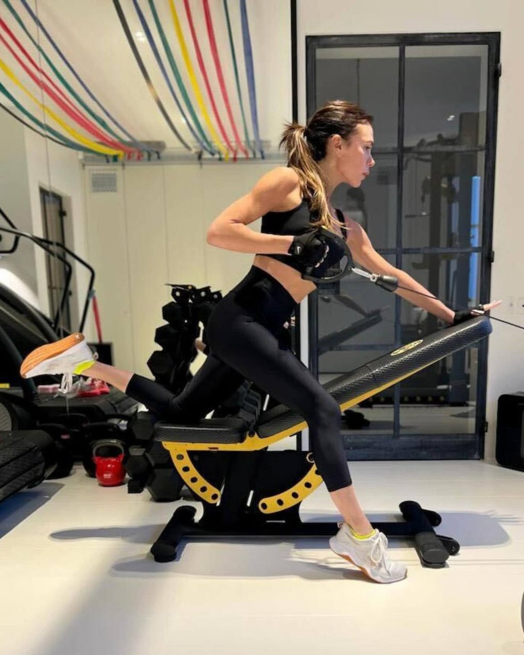Victoria Beckham said earlier this year that she tries to work out five days a week. Photo: @victoriabeckham/Instagram