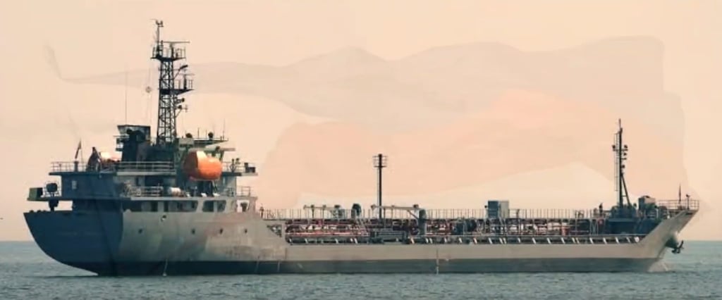 A screengrab of the BRP Lake Caliraya, a decommissioned made-in-China Philippine navy tanker. Photo: YouTube A screengrab of the BRP Lake Caliraya, a decommissioned made-in-China Philippine navy tanker. Photo: YouTube