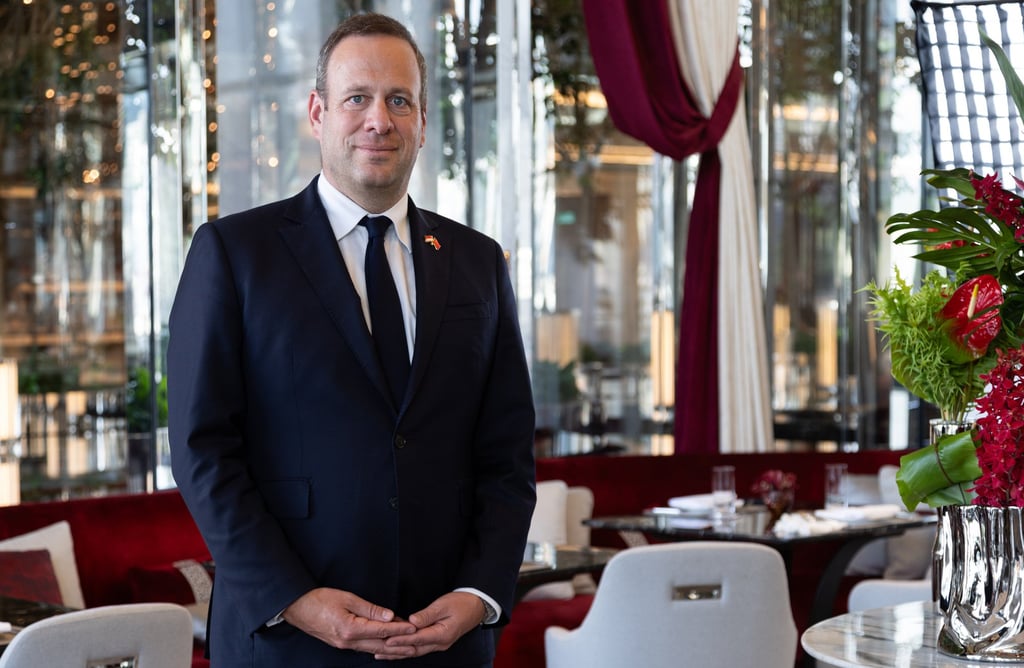 Frederic Genta, Monaco’s secretary for attractiveness, development and digital transformation, at the Raffles Galaxy Macau. Photo: Galaxy Entertainment Group Frederic Genta, Monaco’s secretary for attractiveness, development and digital transformation, at the Raffles Galaxy Macau. Photo: Galaxy Entertainment Group