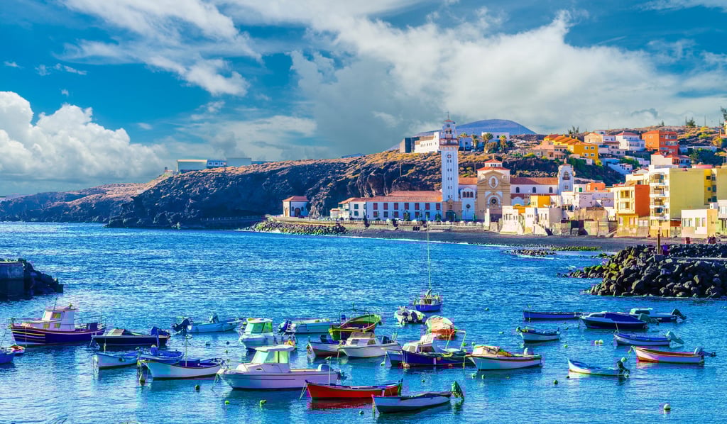 Candelaria harbour in Tenerife, Canary Islands, Spain. Photo: Shutterstock Candelaria harbour in Tenerife, Canary Islands, Spain. Photo: Shutterstock
