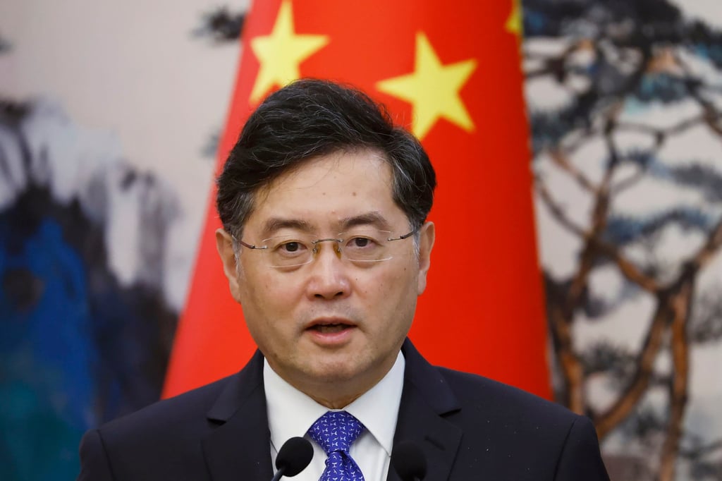 Qin Gang has not been seen in public since June last year. Photo: AP Qin Gang has not been seen in public since June last year. Photo: AP